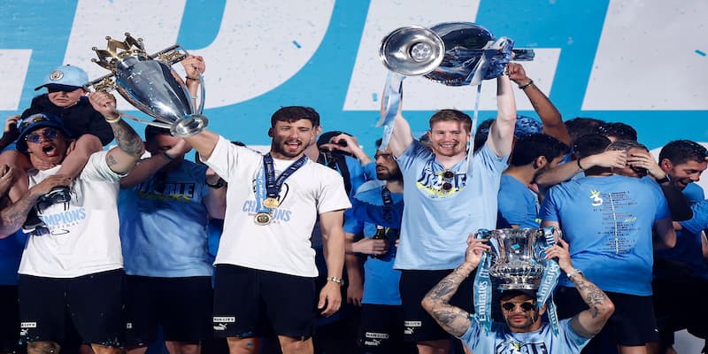 Man City vô địch FA cup, Premier League và Champions League mùa 2022/2023